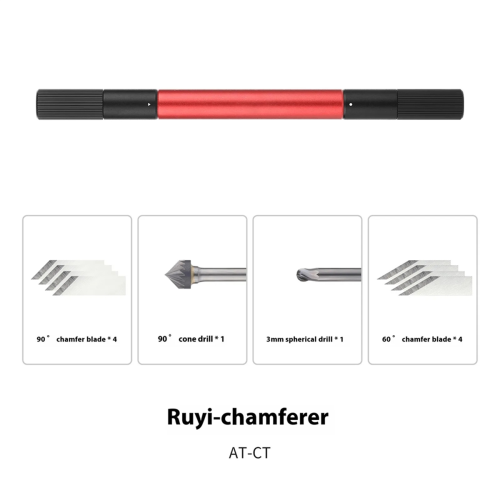 AT-CT Universal Chamfering Tool Φ3.0mm Shank Chamfer Drill Bits with Blades Professional Model Making Tools DIY New 9PCS 2