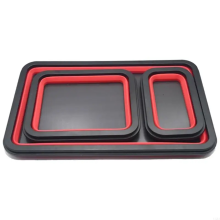 3Pcs Faltbare Magnetische Teile Tablett Silikon Schraube Schüssel Werkzeug Teil Lagerung Box Klempner Schreiner