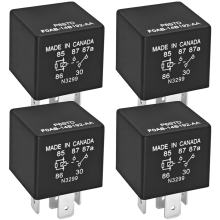 4 Stück P6SDT FOAB-14B192-AA Kfz-Relais, 40 A 12 VDC 5-poliger Ersatz F0AB-14B192-AA für elektrische Systeme
