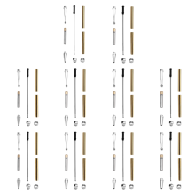 10er-Set Slimline-Stifte-Set, 7 mm, mit Ersatzminen, verschiedene Farben, DIY-Drechselbank-Zubehör zum Basteln von Geschenken, Silber