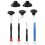 1Set Schwarze 3D-Joystick-Kappen für Analog-Daumensticks Griffabdeckung 3