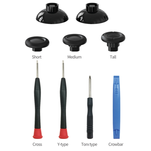 1Set Schwarze 3D-Joystick-Kappen für Analog-Daumensticks Griffabdeckung 2