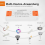 LED-transformator 12V-voeding, transformator 230V naar LED, 36W 3A drivertransformator, lage spanning 3