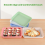 Large Plastic Tray, Stackable Art Trays, 5 Pack Paint Tray Crafts Serving Organizer for DIY Projects Painting 6