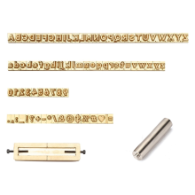 83PCS Messing Stanzwerkzeuge Flexible Buchstaben Zahlen Alphabete Symbole Zeichen Formen Leder Metall