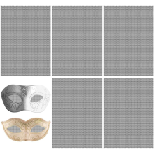 5 Blätter 0,5 mm schwarzes Fursuit-Augen-Kunststoffnetz für Requisiten, Fursuits, Furry Cosplay, Bastelarbeiten, 11,8 x 7,87 Zoll