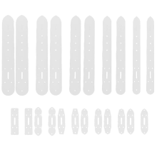 22 stuks 11 stijlen leren sjablonen PVC patronen benodigdheden voor riemgaten ponsen DIY knutselgereedschap