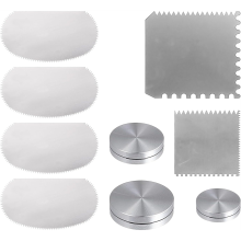 Roestvrijstalen kleischraper en werp-trimmer (30 mm/38 mm/45 mm) Keramieksculptuurgereedschap voor textureren