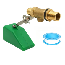 1/2 inch vlotterklep, messing waterklep voor tank, vlotterbal met verstelbare arm, automatische niveauregeling