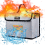Explosion-Proof Fireproof Lipo Battery Protector Safe Bag, for Storage, Charging with Double Metal Zipper 7