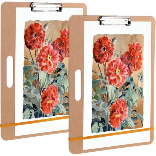 Lot de 2 planches à dessin portables avec poignée (33 x 43 cm)