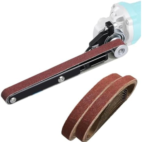 Belt Sander Adapter for Angle Grinder Pipe Tube Bracket, Bearing Sanding Support Polishing Rust Removal 1