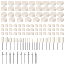 Kit de polissage 110 pièces, meules de polissage, accessoires pour outils, avec tige de 1/8 pouce