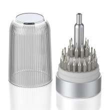 31 in 1 Mini Precisie Schroevendraaierset Magnetisch, Kleine Compacte Reparatieset voor Brillen, Elektronica, Horloges Wit