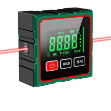 Digital Angle Finder with Electronic Level, 4-Side Magnetic Gauge, Cube Inclinometer, 180 Inclinometer