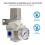 Mini Air Pressure Regulator Compact for Small Compressors, DIY Projects Reducing Valve 7