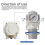 Mini Air Pressure Regulator Compact for Small Compressors, DIY Projects Reducing Valve 6