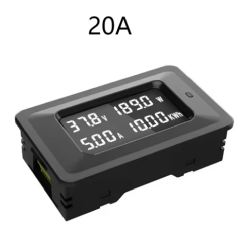 DC Voltmeter Amperemeter Power Energy Digital Spannung Strom Meter LCD 4 in 1 70V Max 20A 2