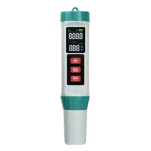 Testeur de chlore numérique 5 en 1, analyseur de qualité de l'eau PH/EC/TDS/SEL/TEMP pour piscine 1