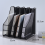 Metal Iron Mesh Quadruple-Column File Rack Bookshelf Data Desktop Box Four-Grid Multi-Layer 3