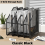 Metal Iron Mesh Quadruple-Column File Rack Bookshelf Data Desktop Box Four-Grid Multi-Layer 7