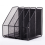 Metal Iron Mesh Quadruple-Column File Rack Bookshelf Data Desktop Box Four-Grid Multi-Layer 2
