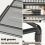 Thickened File Rack Metal Frame Office Desktop Multi-Layer Folder Storage Box Supplies Complete 5