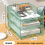 Office File Organizer Metal Mesh Desk with Three Layer Design Multifunctional Holder Storage Rack Black 11