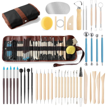 43-teiliges Keramikwerkzeug-Set zum Modellieren von Polymer Clay, DIY-Handwerk, Modellier- und Schnitzset