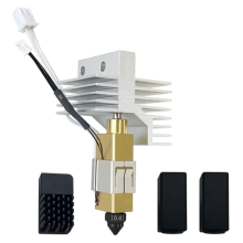 Pour Centauri Carbon Ceramic Hotend, buse en acier trempé de 0,4 mm, extrudeuse, avec chaussette en silicone supplémentaire et brosse de buse