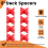 8pcs Deck Spacers with 4 Thicknesses 1/16", 1/8", 3/16", 1/4", Plastic Board Jig Clamp 5