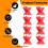 8pcs Deck Spacers with 4 Thicknesses 1/16", 1/8", 3/16", 1/4", Plastic Board Jig Clamp 10