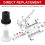 Sandblasting Nozzle Tips Kit, Abrasive Blast Sandblaster- Ceramic 2mm/2.5mm/3mm/3.5mm (8 Pcs) 5