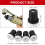 Sandblasting Nozzle Tips Kit, Abrasive Blast Sandblaster- Ceramic 2mm/2.5mm/3mm/3.5mm (8 Pcs) 3