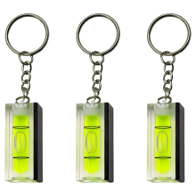 3 pezzi Mini livella a bolla magnetica con portachiavi per decorazione d'interni, strumento di precisione tascabile per l'edilizia
