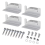 4 Set Solar Panel Mounting Bracket Kits PV Roof Aluminum Z Type 2
