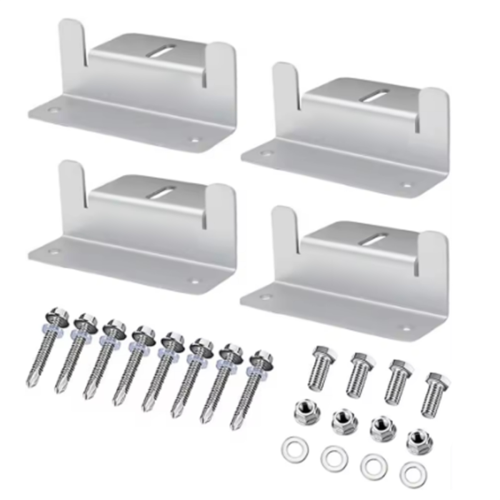 4 Set Solar Panel Mounting Bracket Kits PV Roof Aluminum Z Type 1