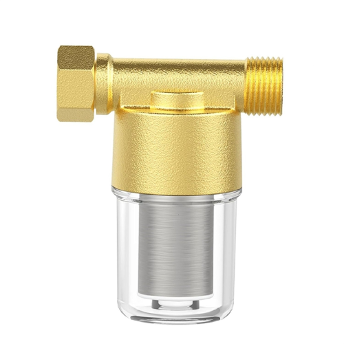 Messing sedimentfilter, herbruikbaar waterfilter voor wasmachine, douche, tuinslang 2