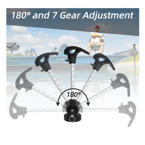 Trolling-Motor-Stabilisatorhalterung, anwendbar für Terrova Riptide PowerDrive, Marine-Grade, einstellbar 2