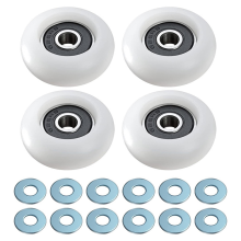 4 pezzi per Gym 2000 3000 XL Armadio da bagno Porta scorrevole Ruota Armadio Doccia Cuscinetto Rullo Bagno