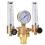 Dual Tube Regulator Flowmeter Pressure Reducer G5/8 Male Thread for Welding 4