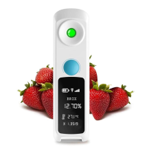 Refraktometer – 0–32 % Bereich, 0,1 % Genauigkeit, wasserdicht, wiederaufladbar für Obst, Gemüse, Desserts und Getränke