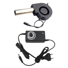 BBQ Fan Kleine Tragbare Luft Gebläse mit Sammeln Port Netzteil Geschwindigkeit Controller Kochen EU Stecker
