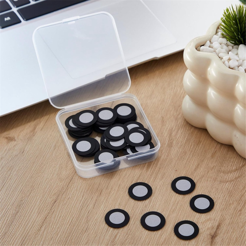 100 Pcs 3D Magnetic Tracking Dot for Scanner Scanning Reference Point Marker (Inner 12.0 mm Outer 19 mm) 2