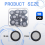 100 Pcs 3D Magnetic Tracking Dot for Scanner Scanning Reference Point Marker (Inner 12.0 mm Outer 19 mm) 5