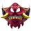 Halloween Japanese Samurai Ghost Devil Mask Warrior Role Playing Horror Thick Red 2