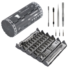 128-in-1-Präzisionsschraubendreher-Set mit magnetischem, flexiblem Schaft, professionelles Reparaturwerkzeug für PC, Handy, Uhr, Kamera