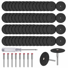 Set di ruote da taglio per utensili rotanti, 60 pezzi di ruote da taglio in fibra di vetro rinforzata da 1-1/4 pollici per utensili rotanti
