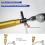1 1/4In-7 Male to SDS Plus Drill Adapter Kit- Water Injection Capable,Includes Solid Brass Hose Quick Connector and 4