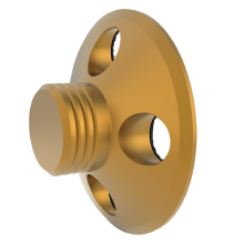 Stabilisateur métallique pour platine vinyle audio LP réduisant le bruit de fond. Support de serrage pour poids du lecteur. Coussinet B.